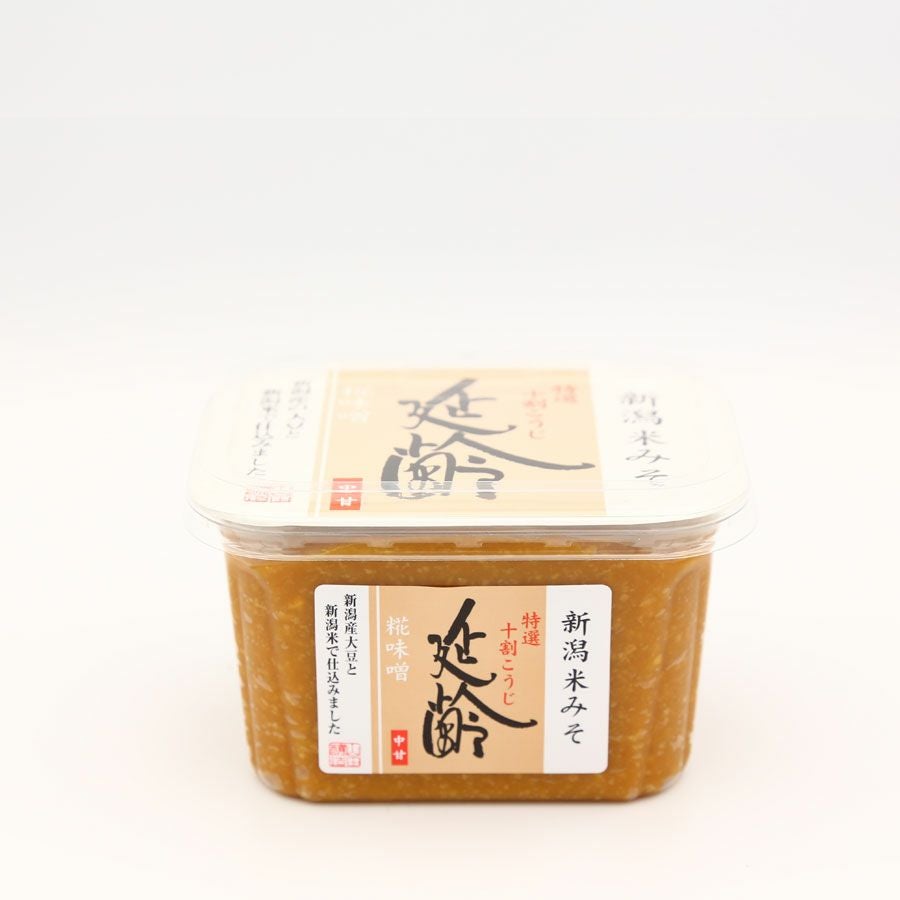 新潟米仕込み味噌「延齢」 400gカップ | 明治24年創業 味噌・醤油蔵元
