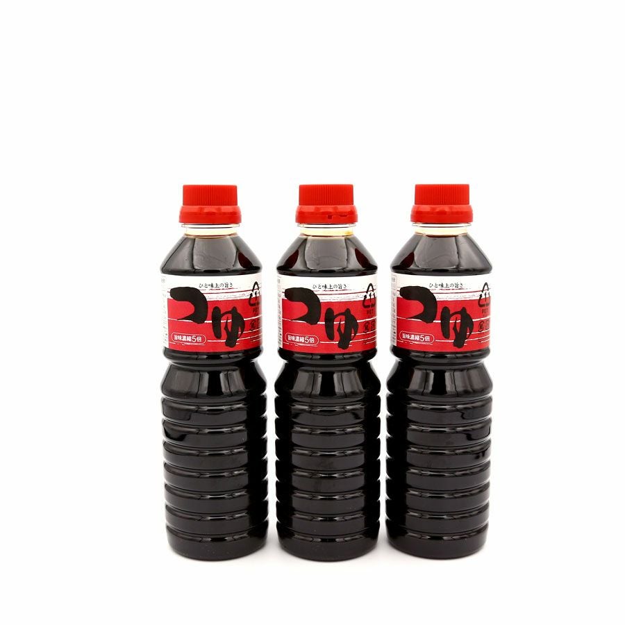 めんつゆ「つゆ」 500ml×3 | 明治24年創業 味噌・醤油蔵元山田屋